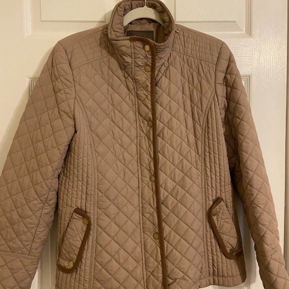 Tan quilted Gallery Jacket - Picture 1 of 3